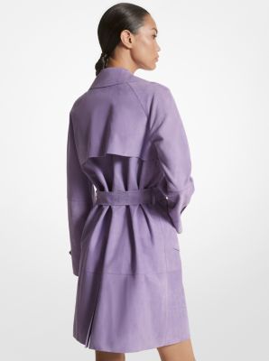 Bonded Suede Trench Coat image number 1