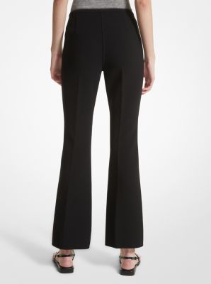 Double Faced Stretch Wool Cropped Pants