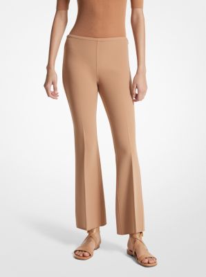 Stretch Wool Cropped Pants