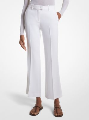 Charlie Stretch Pebble Crepe Flared Pants