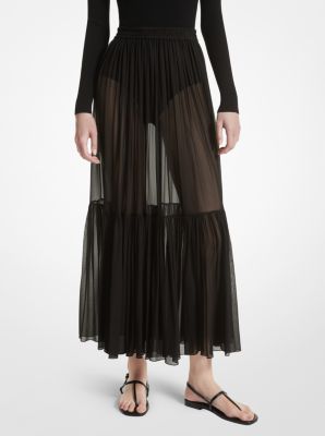 Silk Chiffon Skirt