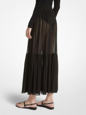 Silk Chiffon Skirt