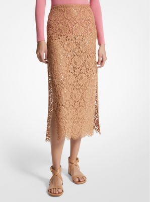 Embroidered sequin pencil skirt hotsell