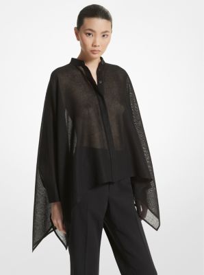 Garza Crepe Draped Hem Shirt image number 0