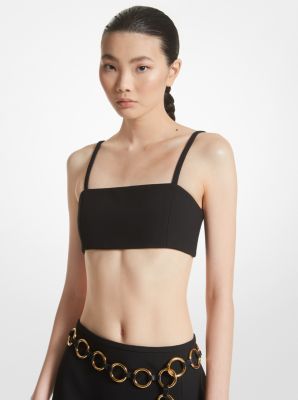 Double Crepe Sablé Bra Top image number 0