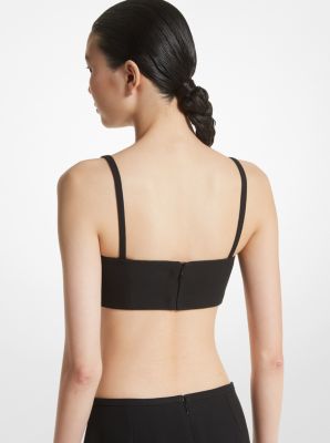 Double Crepe Sablé Bra Top image number 1