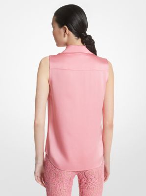 Hansen Charmeuse Sleeveless Shirt