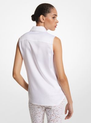 Hansen Charmeuse Sleeveless Shirt image number 1