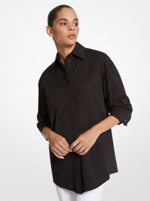 MICHAEL Michael Kors Solid Twist 3/4 Sleeve Top (Black) Women's Clothing -  ShopStyle
