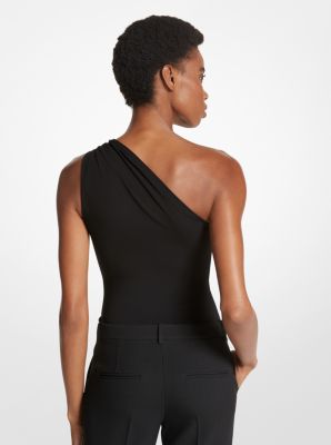 Matte Jersey One-Shoulder Bodysuit