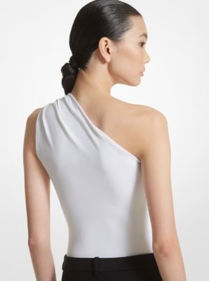 Matte Jersey One-Shoulder Bodysuit image number 1