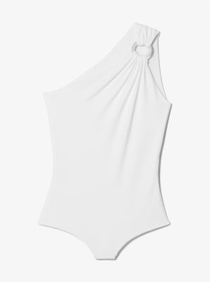 Matte Jersey One-Shoulder Bodysuit image number 2