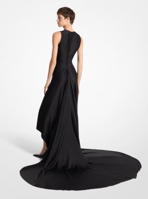 Satin Charmeuse Sheath Gown image number 1
