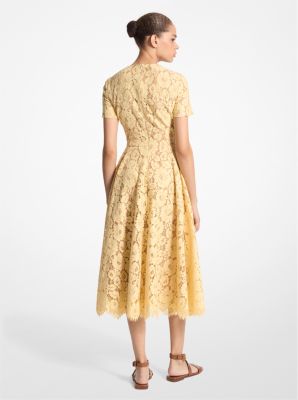 Cotton Blend Floral Lace Dress image number 1