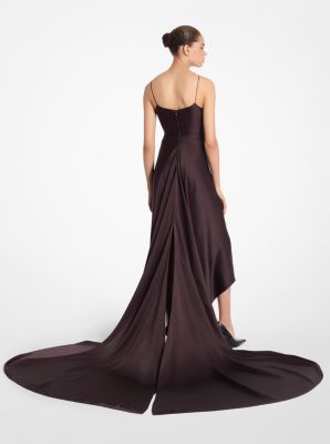 Slip-Abendkleid aus Charmeuse-Satin image number 1