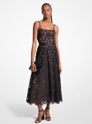 Floral Lace Midi Dress Michael Kors