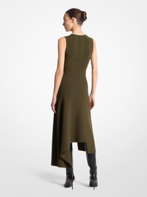 Double Faced Stretch Wool Handkerchief Dress image number 1