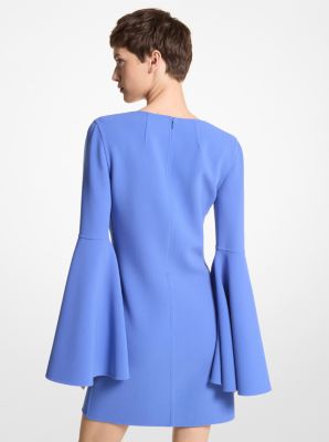 Double Faced Stretch Wool Barathea Flare-Sleeve Dress image number 1