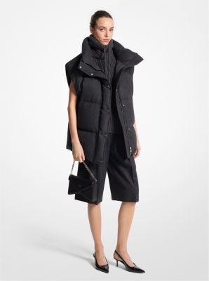 Stretch Wool Flannel Puffer Vest image number 0