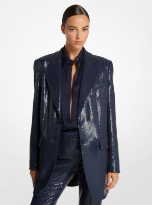 Sequined Boyfriend Blazer