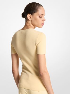 Jersey de cachemir de manga corta in Pergamino | Michael Kors