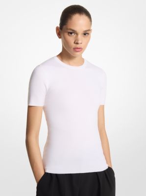 Cashmere Short-Sleeve Sweater