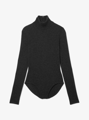 Stretch Cashmere Turtleneck Bodysuit image number 2