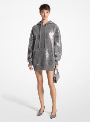 Sequined Cashmere Blend Hoodie image number 0