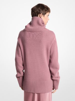 Jersey de cuello alto de cachemir in MAUVE | Michael Kors