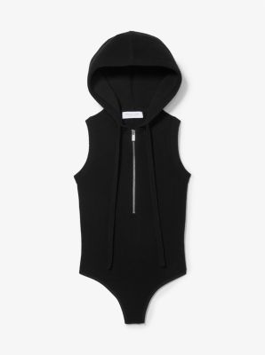 Cashmere Sleeveless Hooded Bodysuit image number 2