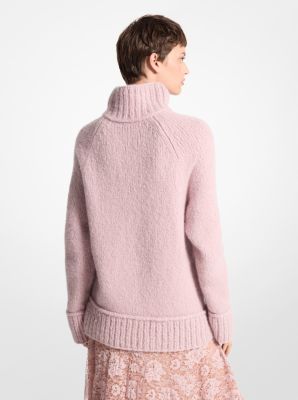 Cashmere and Silk Bouclé Turtleneck Sweater image number 1