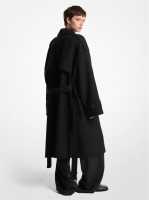 Double Face Wool Blend Gabardine Trench Coat image number 1