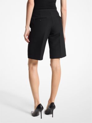 Bermudashort van wollen gabardine image number 1