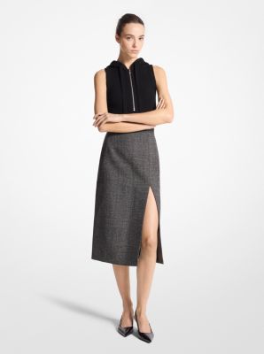 Jaspé Tweed Slit Skirt image number 0