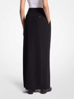 Wool Double Belted Maxi Skirt image number 1