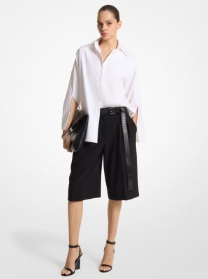 Organic Stretch Cotton Poplin Oversized Shirt