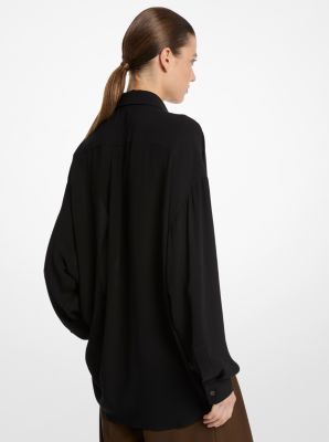 Silk Georgette Oversized Shirt image number 1