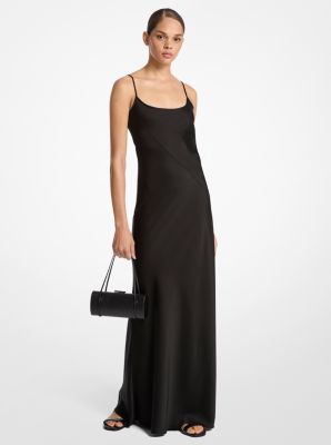 Techno Charmeuse Bias Slip Gown