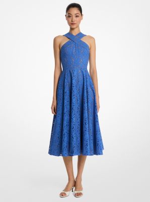 Cotton Eyelet Halter Dress image number 0