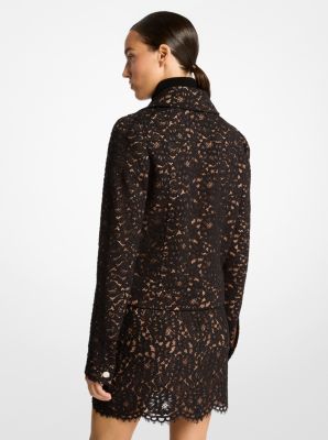 Jacke aus floraler Kordelspitze