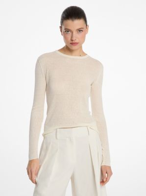 Hutton Ribbed Superfine Linen-and-Cotton Blend Sweater image number 0