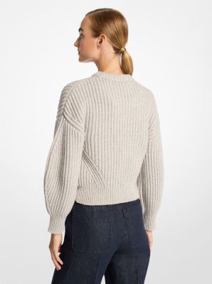 Ribbed Cotton and Cashmere Sweater