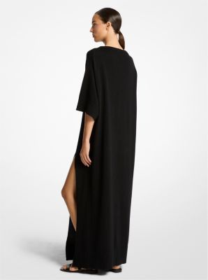 Cashmere and Linen Slit Caftan