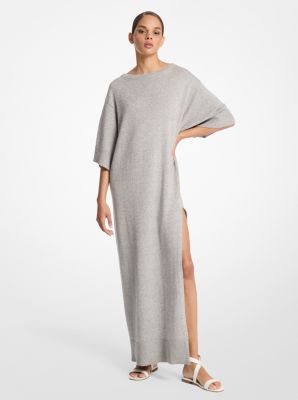 Cashmere and Linen Slit Caftan image number 0