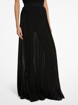 Tiered Smocked Georgette Maxi Dress | Michael Kors [GB]