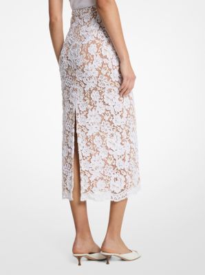 Soutache Lace Pencil Skirt