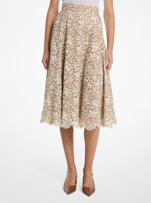 Floral Soutache Lace Circle Skirt