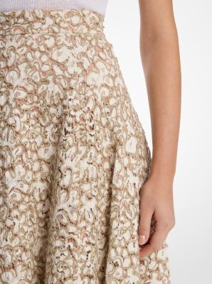 Floral Soutache Lace Circle Skirt