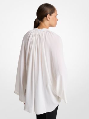 Blusa in georgette di seta