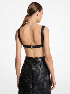 Plongé Leather Bra Top